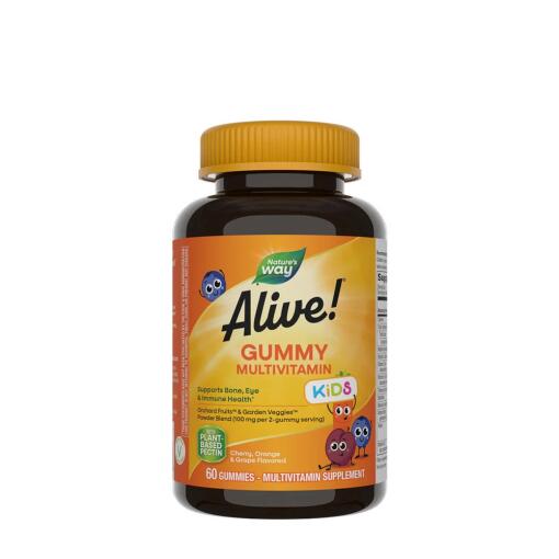 Nature's Way – Alive! Kids Multivitamin Gummy 60 stk. (Kirsebær