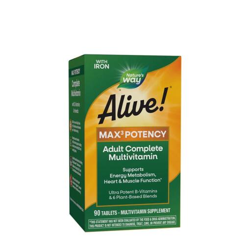 Nature's Way – Alive! Max3 Potency Multivitamin 90 Tablets