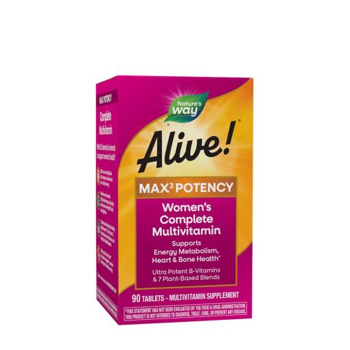 Nature's Way – Alive! Max3 Potency Kvinders Multivitamin 90 Tabletter