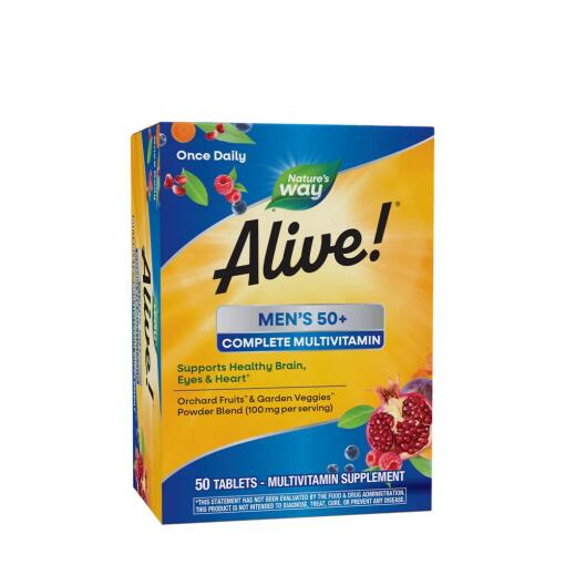Nature's Way – Alive!® Men's 50+ Complete Multivitamin 50 Tabletter