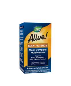 Nature's Way – Alive! Men’s Max3 Daglig Multivitamin 90 Tabletter