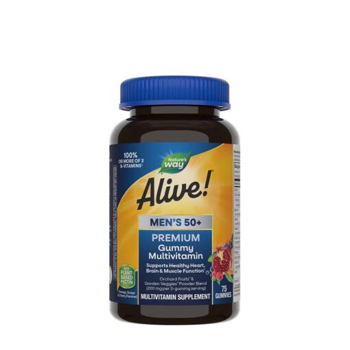 Nature's Way – Alive! Premium Mænd 50+ Gummy Multivitamin