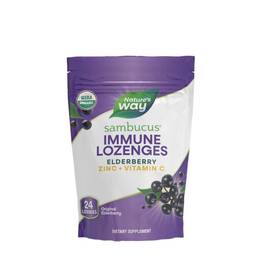 Natures Way - Sambucus Immune Økologiske Pastiller 24 stk