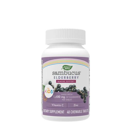Nature's Way - Sambucus Kids Immune Tyggetabletter 40 stk