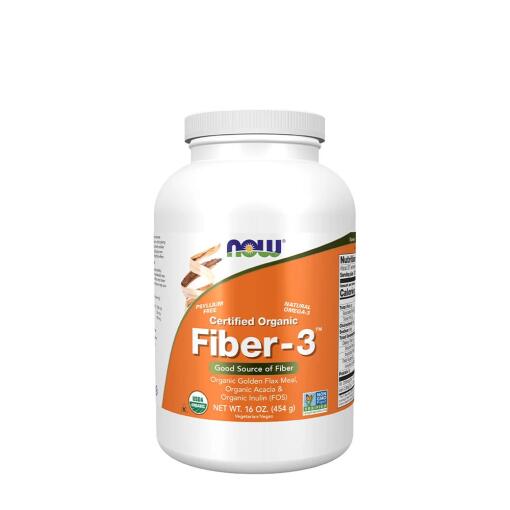 NOW Foods – Fiber-3 Organic 454 g