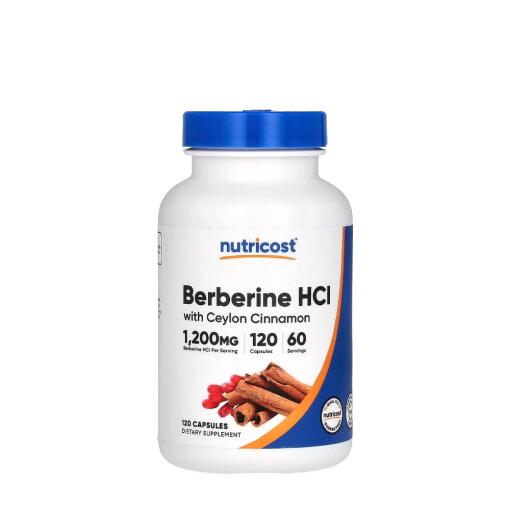 Nutricost – Berberine HCl med Ceylon Kanel 120 Kapsler