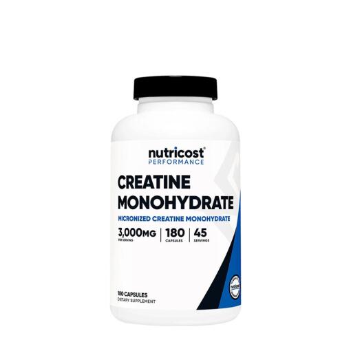 Nutricost – Kreatinmonohydrat Kapsler 180 stk