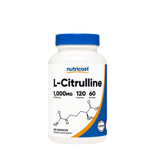 Nutricost – L-Citrulline Kapsler 1000 mg (120 Kapsler)