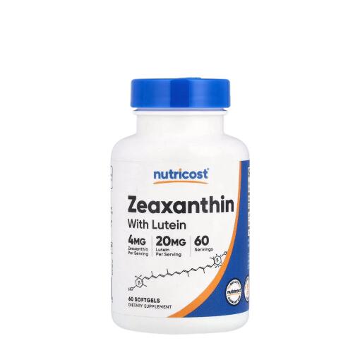 Nutricost – Zeaxanthin med Lutein 60 Softgels