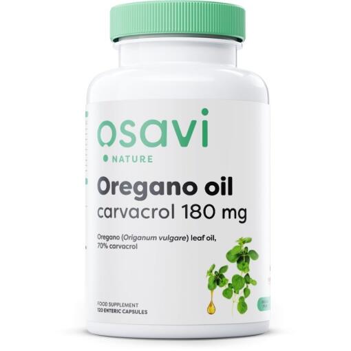 Oreganolie med Carvacrol - 180 mg - 120 enteriske kapsler