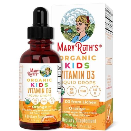 Økologiske Vitamin D3 Dråber til Børn