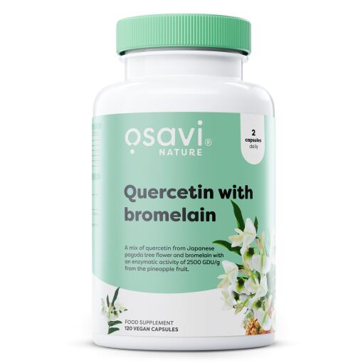 Osavi - Quercetin med Bromelain - 120 veganske kapsler