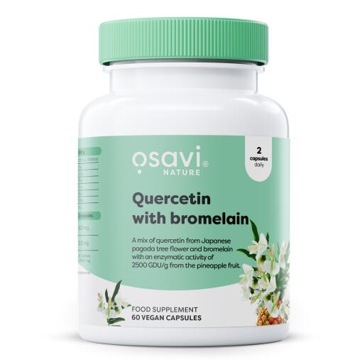 Osavi - Quercetin med Bromelain - 60 veganske kapsler
