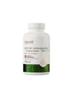 OstroVit - KSM-66 Ashwagandha + Magnesium + B6 P-5-P 90 Veg Kapsler