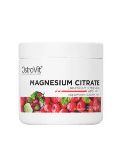 OstroVit - Magnesiumcitrat Hindbær-Lemonade med Mynte 200 g
