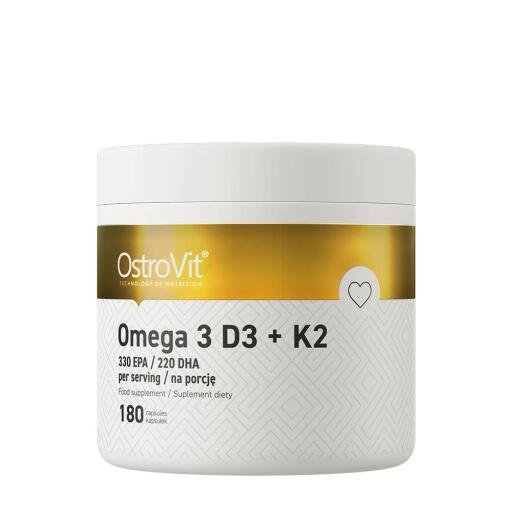 OstroVit - Omega 3 D3+K2 180 kapsler
