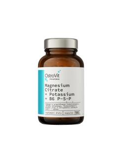 OstroVit - Pharma Magnesium Citrat + Kalium + B6 P-5-P 90 Kapsler