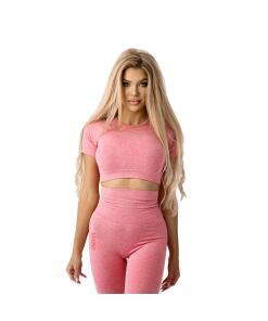 Ostrovit - Seamless kortærmet crop top M