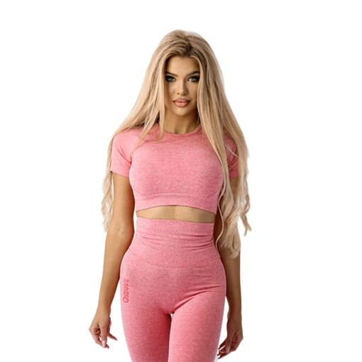 Ostrovit - Seamless kortærmet crop top XS