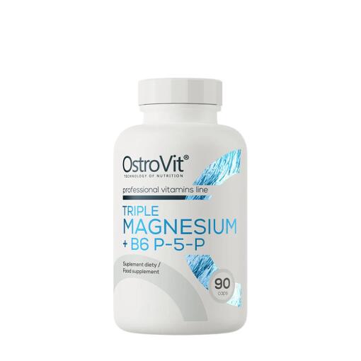 OstroVit - Triple Magnesium + B6 P-5-P 90 kapsler
