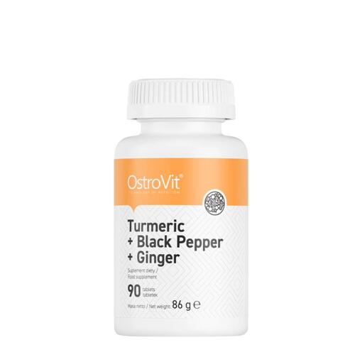 OstroVit - Gurkemeje + Sort Peber + Ingefær 90 tabletter
