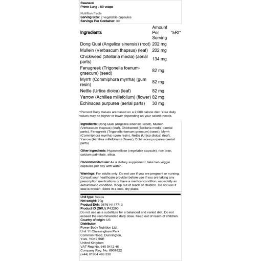 Prime Lung - 60 kapsułek - obrazek 2