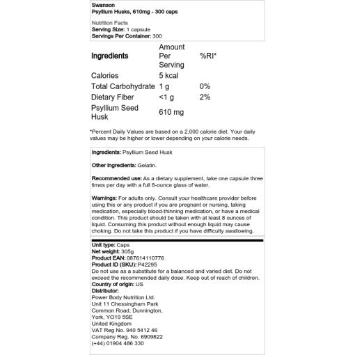 610 mg - 300 kapsler