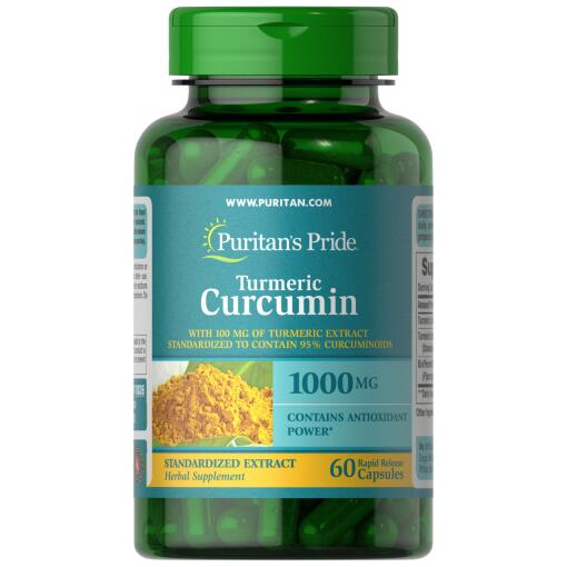 Puritan's Pride - Gurkemeje Curcumin