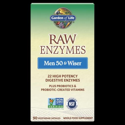 raw enzymer mænd 50 & kloge - 90 vcaps
