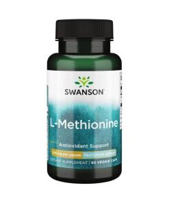 SWANSON AjiPure L-methionin 500 mg 60 kapsler