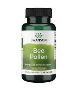 SWANSON Bi-blomst Pollen (bi-pollen) 400 mg 100 kapsler