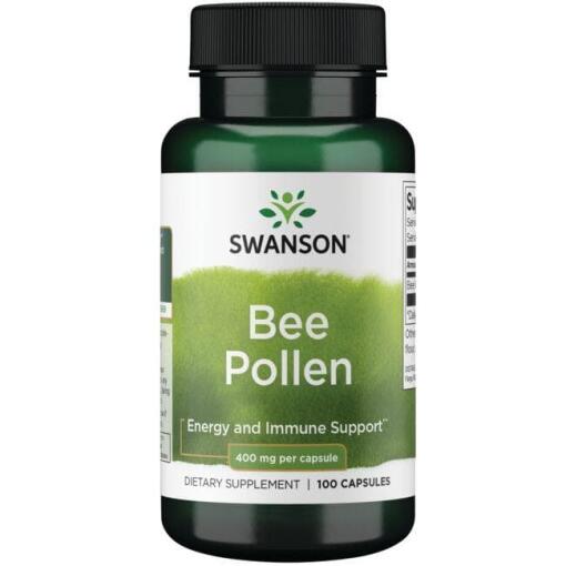 SWANSON Bi-blomst Pollen (bi-pollen) 400 mg 100 kapsler