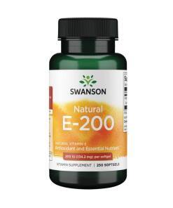 SWANSON E-vitamin Naturlig 200 IE 250 kapsler