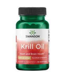 SWANSON Krillolie - maksimal styrke 1000 mg