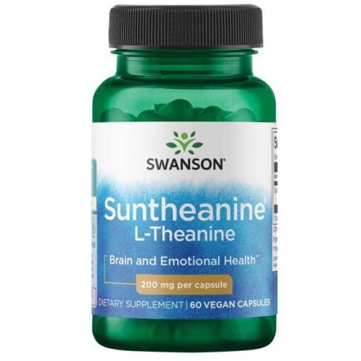 SWANSON L-Theanin 200 mg 60 veganske kapsler