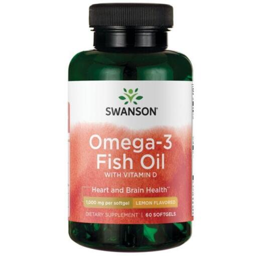 Omega-3 fiskeolie med D-vitamin - 60 softgels