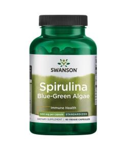 SWANSON Standardiseret Spirulina 90 kapsler