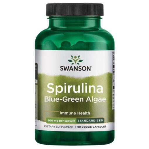 SWANSON Standardiseret Spirulina 90 kapsler