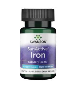 SWANSON SunActive Jern 15mg 90 kapsler