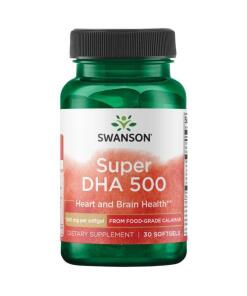 Super DHA 500 fra fødevarekvalitetscalamari - 30 softgels
