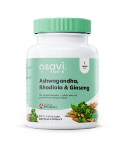 Ashwagandha + Rhodiola & Ginseng - 60 veganske kapsler