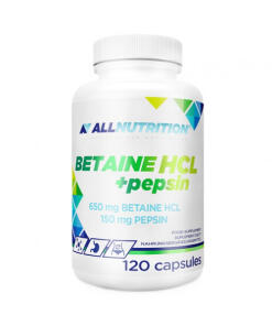 Betaine HCl + Pepsin - 120 kapsler (EAN 5902837748474)
