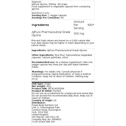 Proszek glicynowy - 227 g - obrazek 3
