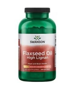 Hørfrøolie med højt indhold af lignaner - 200 softgels