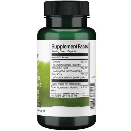 Astragalus & Gotu Kola Kompleks - 60 kapsler