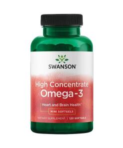 Højkoncentreret Omega-3 - 120 bløde kapsler