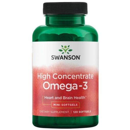 Højkoncentreret Omega-3 - 120 bløde kapsler