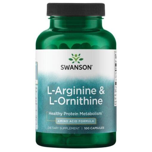 L-Arginin & L-Ornitin - 100 kapsler