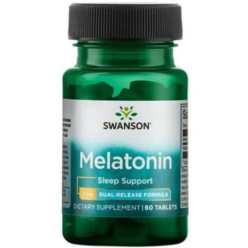 Swanson - 3mg Melatonin med dobbelt frigivelse - 60 Tablets