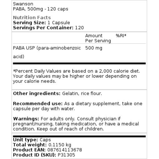 500 mg - 120 kapsler